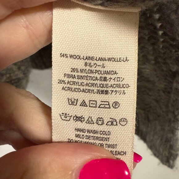 Free People Ragnar Fair Isle Split Neck Wool Blend Pullover Sweater Size S - Picture 9 of 9